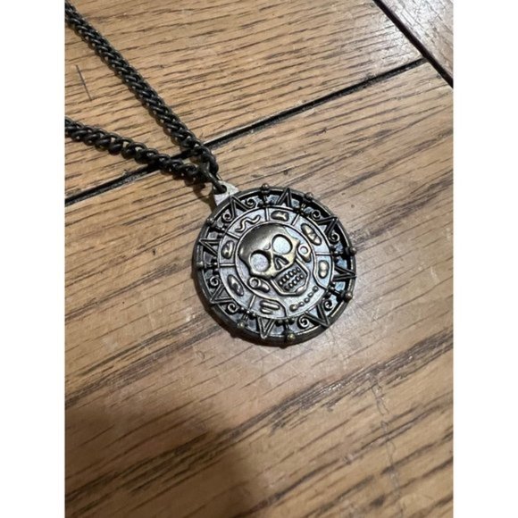 Pirates of the Caribbean Gold Coin Necklace - Picture 2 of 4